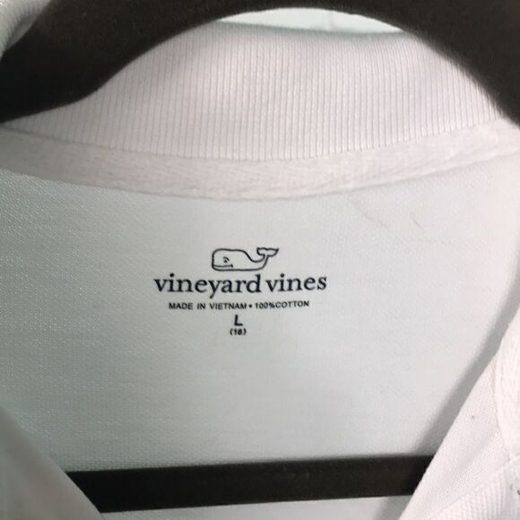 Vineyard Vine’s🐳  boys long sleeve polo size large /16 - Picture 3 of 4